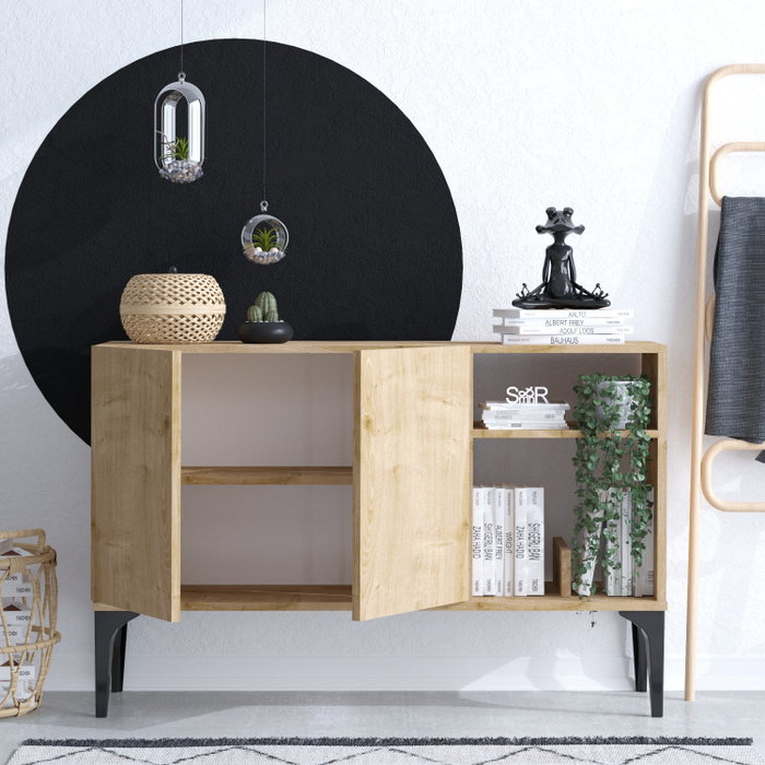 Hanah Home Consola Oscar - Dec0073 Roble zafiro y negro Hanah Home Consola Oscar - Dec0073 Roble zafiro y negro